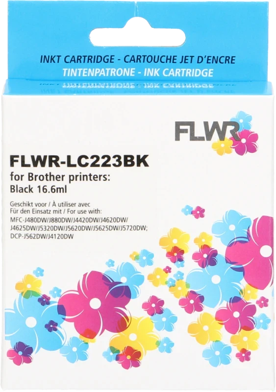 FLWR Brother LC-223BK zwart