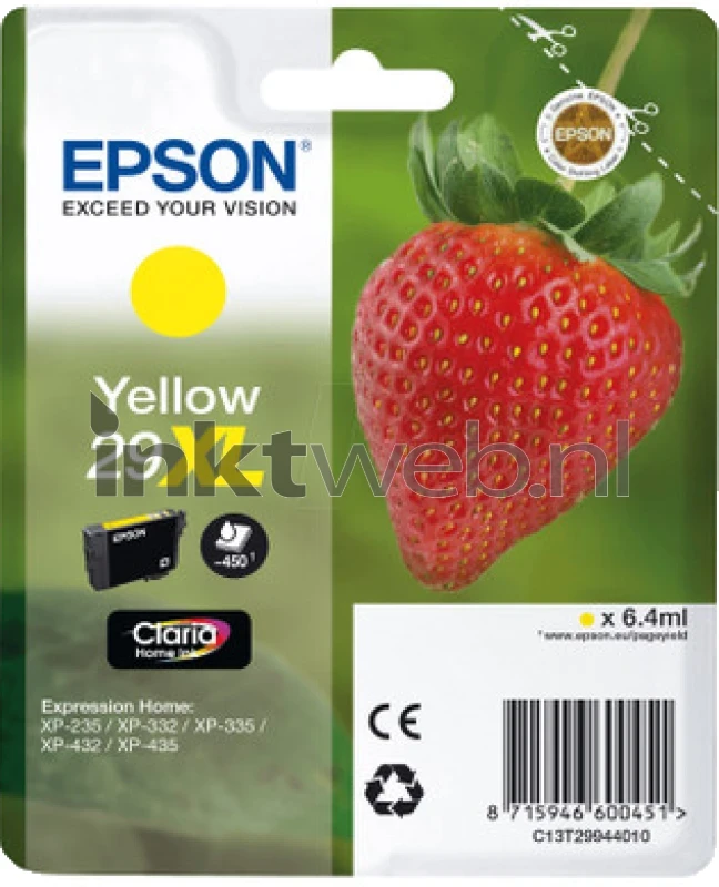 Epson 29XL geel