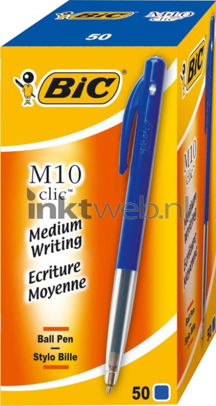 studio Eenheid zuur BIC Balpen Clic M10 50-pack blauw (Origineel)