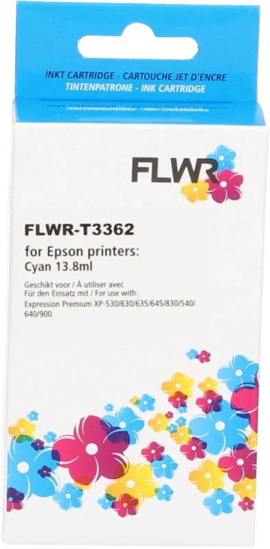 FLWR Epson 33XL (T3362) cyaan