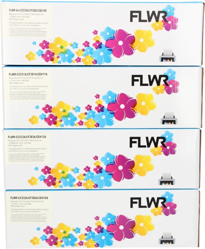 FLWR HP 305A 4-pack zwart en kleur