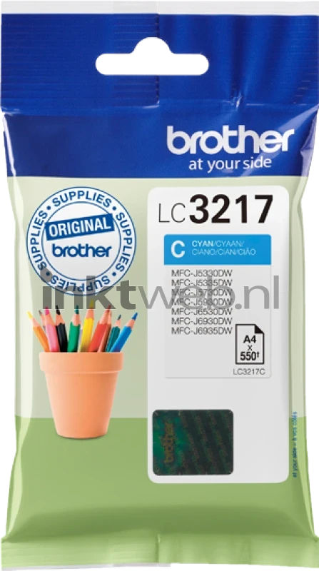 Brother LC-3217C cyaan