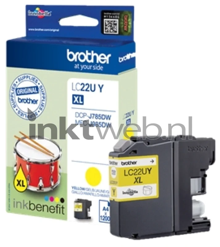 Brother LC-22U XL geel