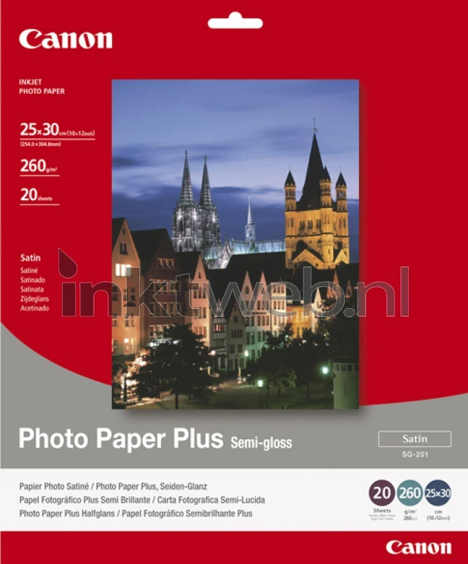 Canon SG-201 fotopapier Halfglanzend | | 260 gr/m² 20 vellen