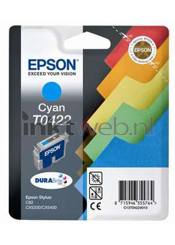 Epson T0422 cyaan