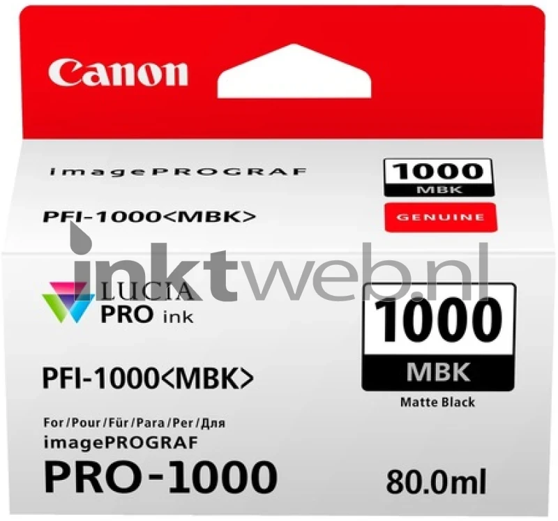 Canon PFI-1000 mat zwart