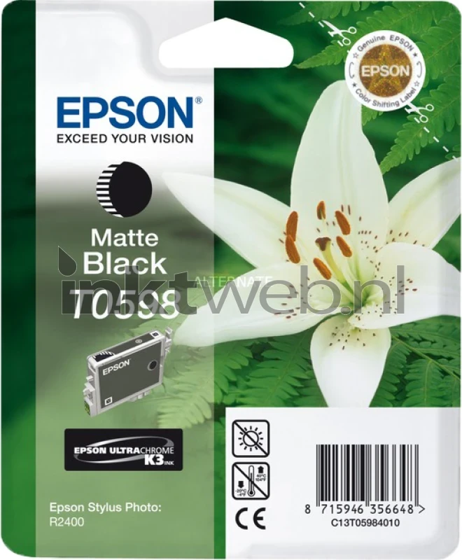 Epson T0598 mat zwart