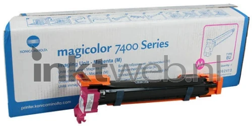 Konica Minolta MC7450 magenta Combined box and product