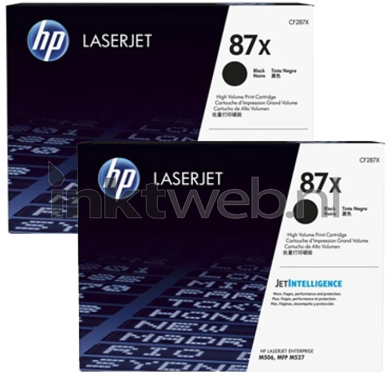 HP 87X 2-pack zwart