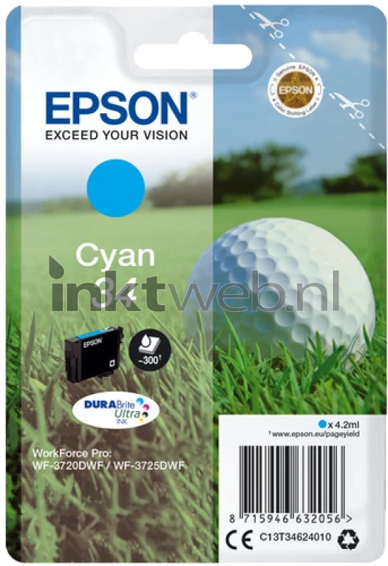 Epson 34 cyaan