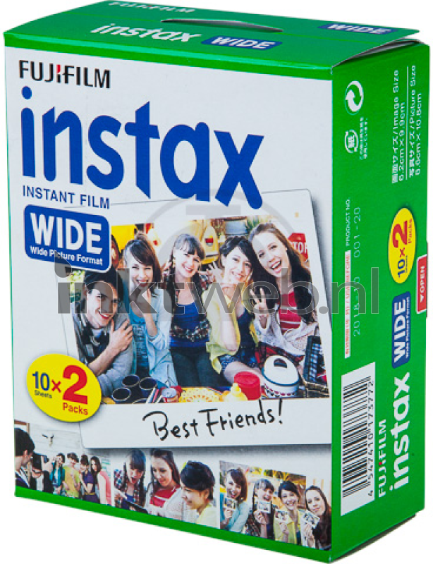 onvoorwaardelijk ouder Samenhangend Fujifilm Instax Instant Film Wide 2x 10 sheets 20 vellen (Origineel)