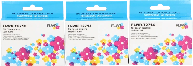 FLWR Epson 27XL 3-pack kleur