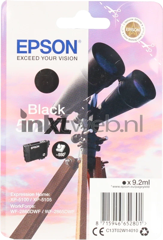 Epson 502XL zwart