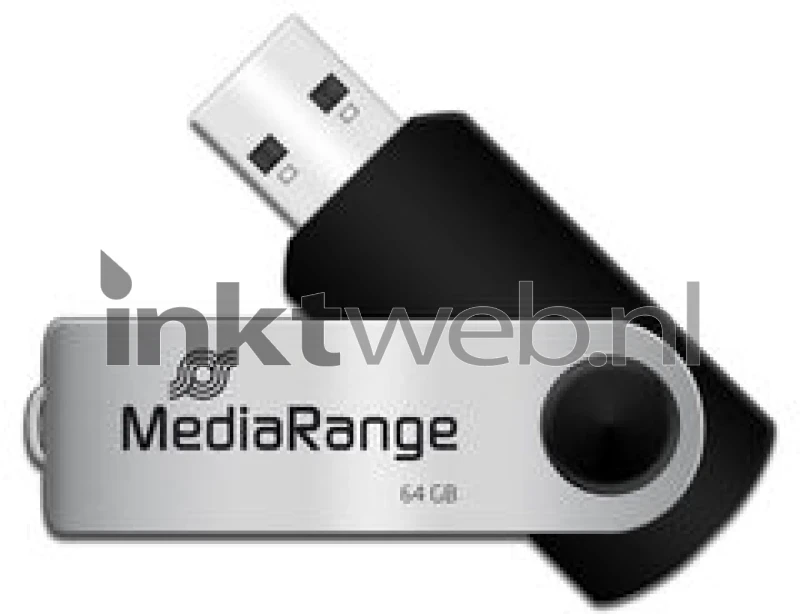 MediaRange USB flash drive 64GB zwart