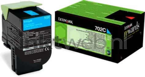 Lexmark 702CE cyaan Combined box and product