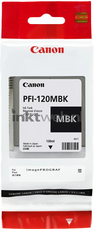 Canon PFI-120MBK mat zwart