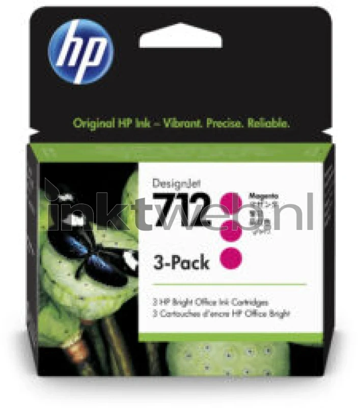 HP 712 3-pack magenta