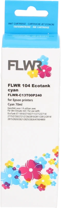 FLWR Epson 104 Ecotank cyaan