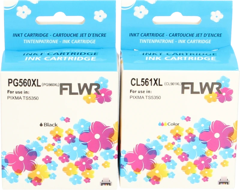 FLWR Canon PG-560XL / CL-561XL zwart en kleur