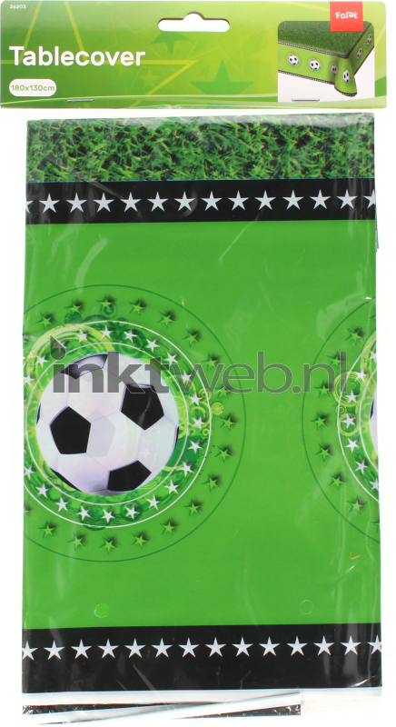 bescherming boezem Interessant Merkloos Tafelkleed voetbal 130x180cm groen (Origineel)