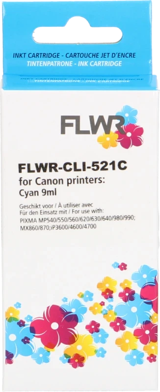 FLWR Canon CLI-521C cyaan