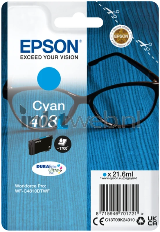 Epson 408L cyaan