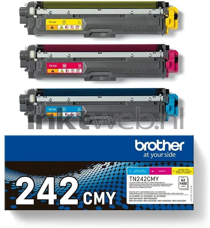 Brother TN-242 3-pack kleur