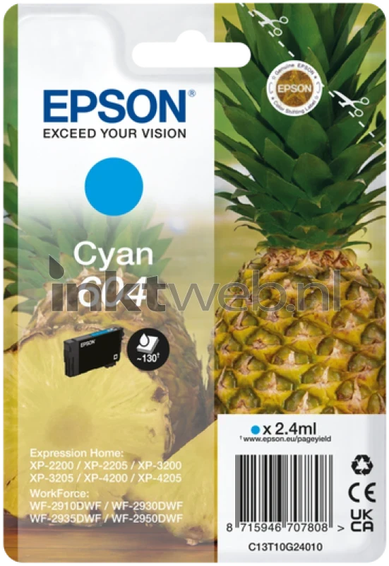 Epson 604 cyaan