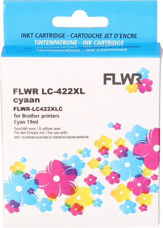 FLWR Brother LC-422XL cyaan