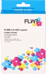 FLWR Brother LC-424 cyaan Front box