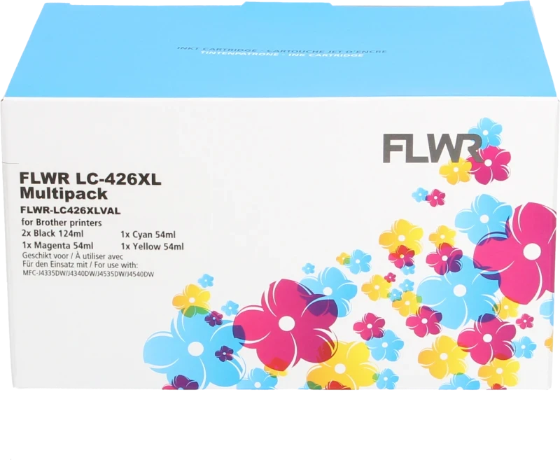 FLWR Brother LC-426XL Multipack zwart en kleur