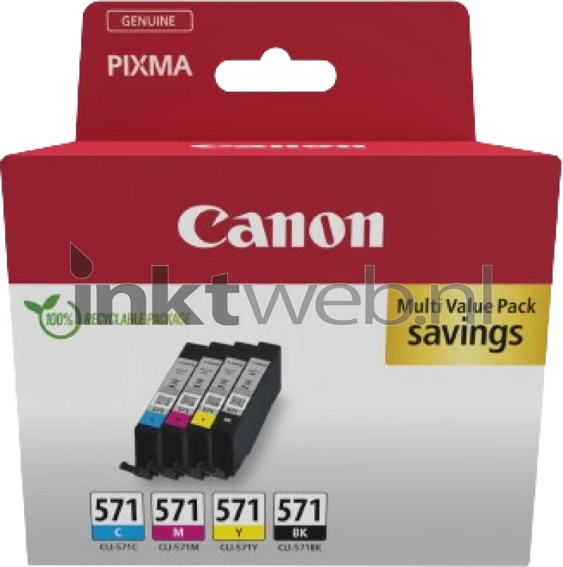 Canon CLI-571 4-Pack zwart en kleur