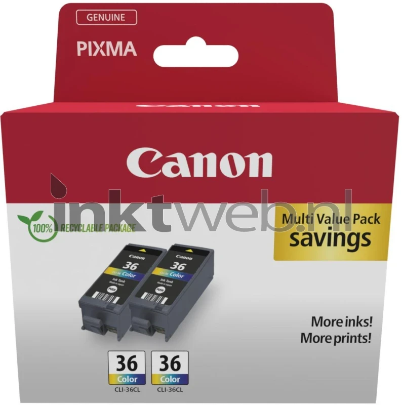 Canon CLI-36 twinpack kleur