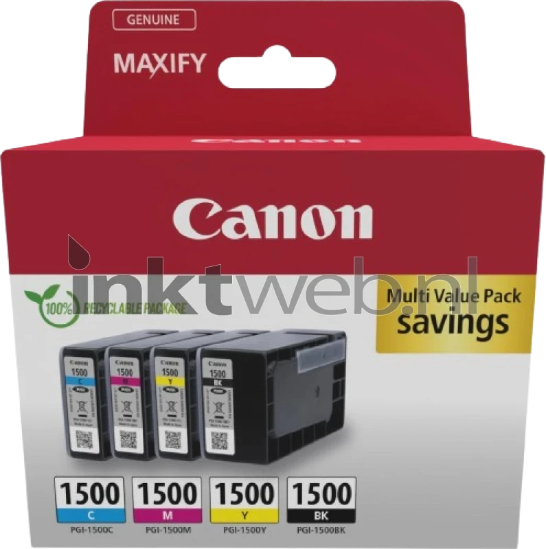 Canon PGI-1500 Multipack zwart en kleur