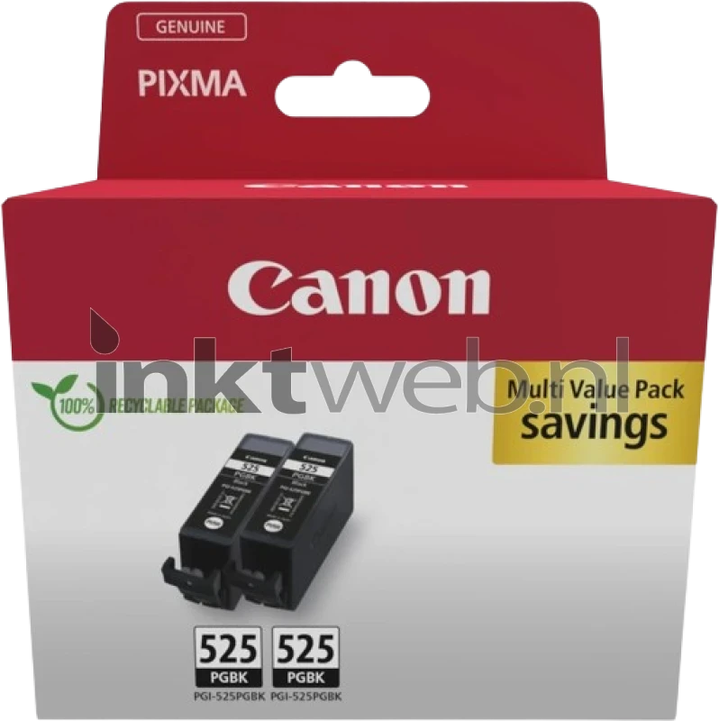 Canon PGI-525BK twinpack zwart