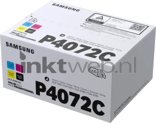 Samsung CLT-P4072C rainbow pack zwart en kleur Front box