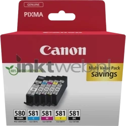 Canon CLI-581 5-Pack zwart en kleur Front box