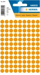 Herma 1844 Stickers rond 8mm (540stuks)  oranje 