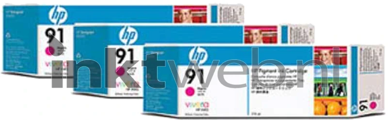 HP 91 3-pack magenta