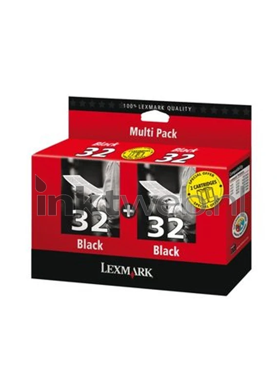 Lexmark 32 twin-pack zwart