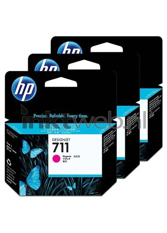 HP 711 3-pack magenta