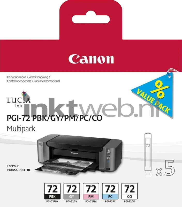 Canon PGI-72 5-pack kleur