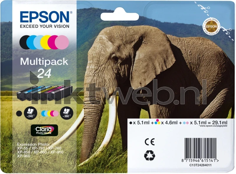 Epson 24 Multipack zwart en kleur