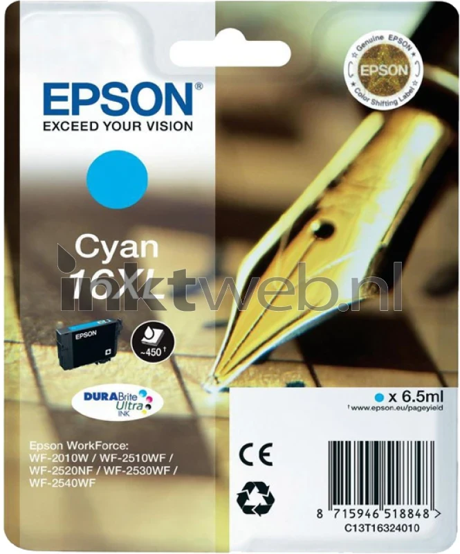 Epson 16XL cyaan