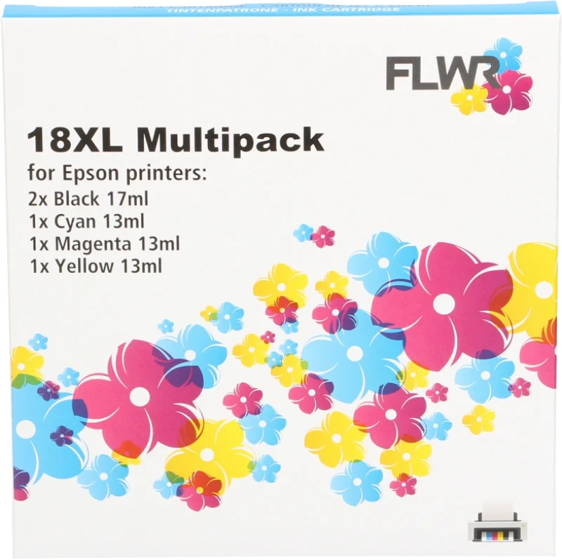 FLWR Epson 18XL Multipack zwart en kleur