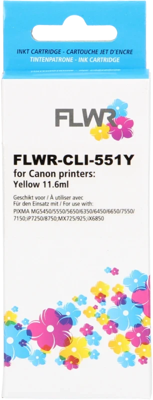 FLWR Canon CLI-551XL geel