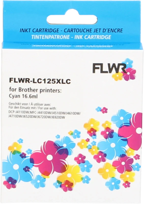 FLWR Brother LC-125XLC cyaan