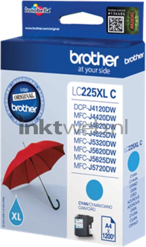 Brother LC-225XLC cyaan