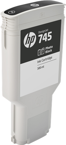 HP 745 foto zwart