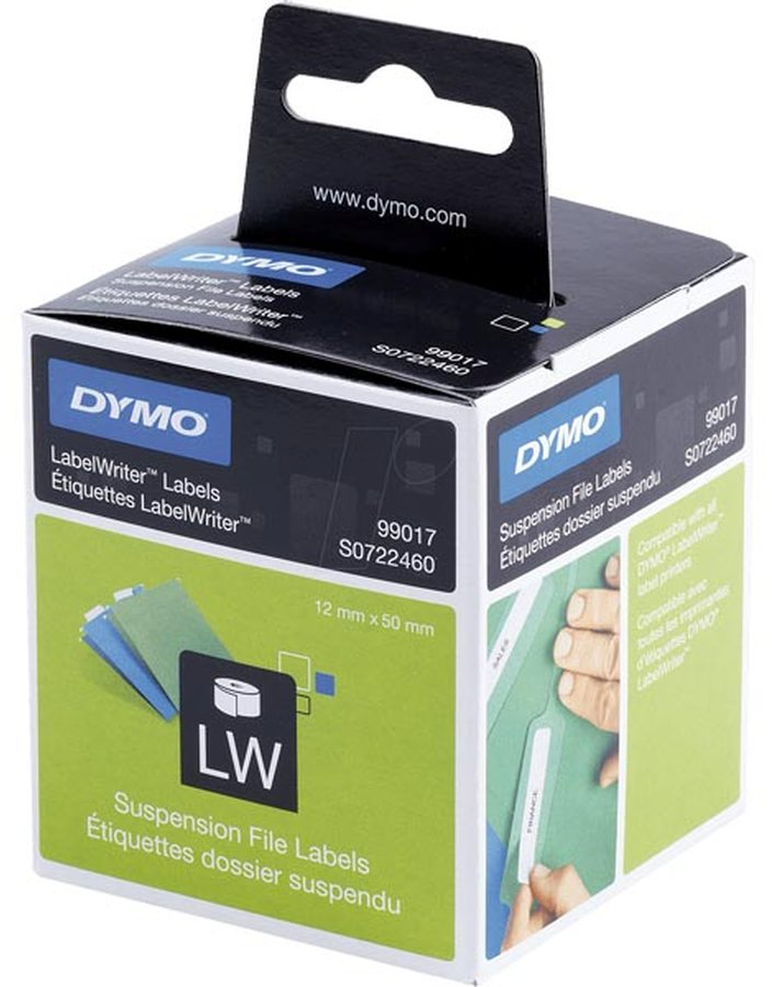 Dymo  S0722460 (99017) 12 mm x 50 mm  wit